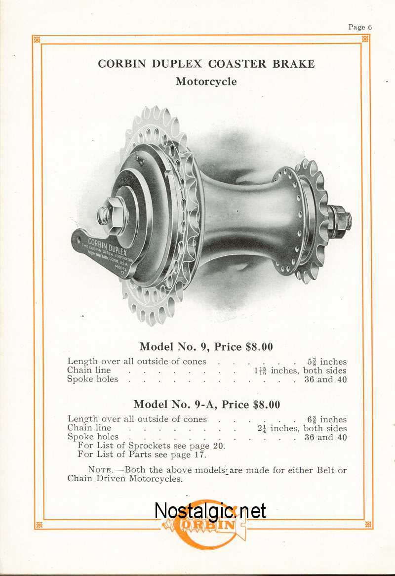 1911 Corbin Catalog Picture 7 Dave's Vintage Bicycles